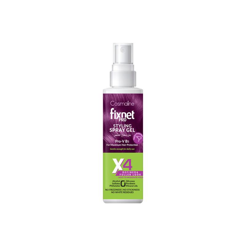 Cosmaline Fixnet Pro Styling Spray Gel x4 125ml